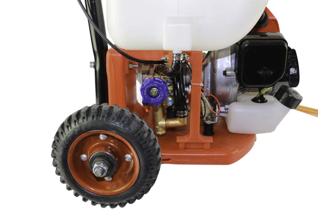 25L Weed Sprayer Petrol Engine with Wheels Garden Chemical Spray New eBay