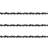 3x Chainsaw Semi Chisel Chains 3/8LP 043 45DL for 12" Bar