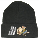 Jono & Johno Black Beanie with Logo
