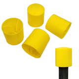25x Star Picket Post Safety Cap UV Stabilised Yellow Round Steel Fence