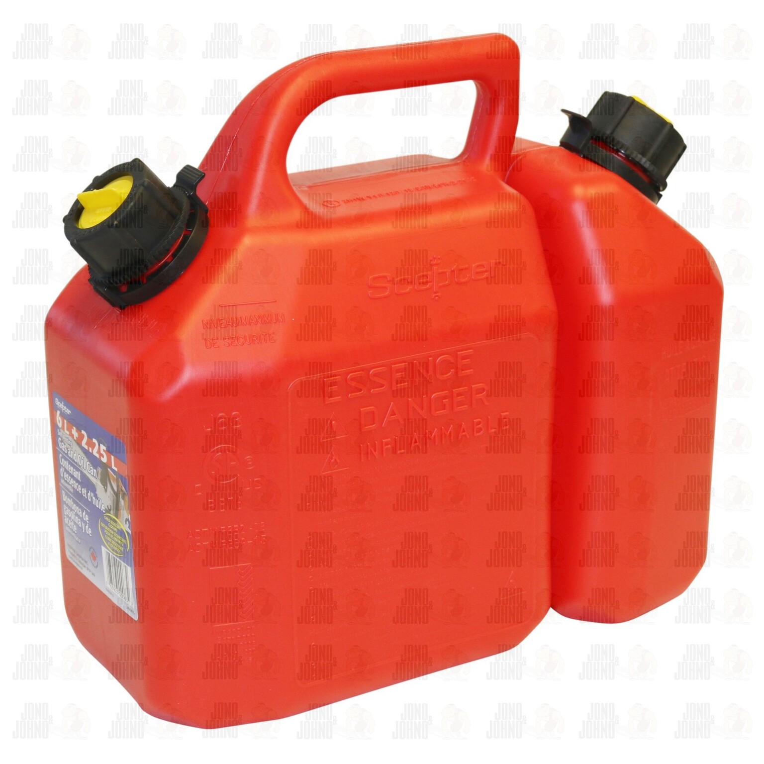 Fuel and Oil Combination Bottle Can 6 Litre / 2.5 Litre Suits Chainsaw 4WD Bike eBay