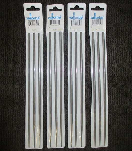 Vallorbe Chainsaw Round File – 5/32 Inch – 3 Pack – Swiss Made