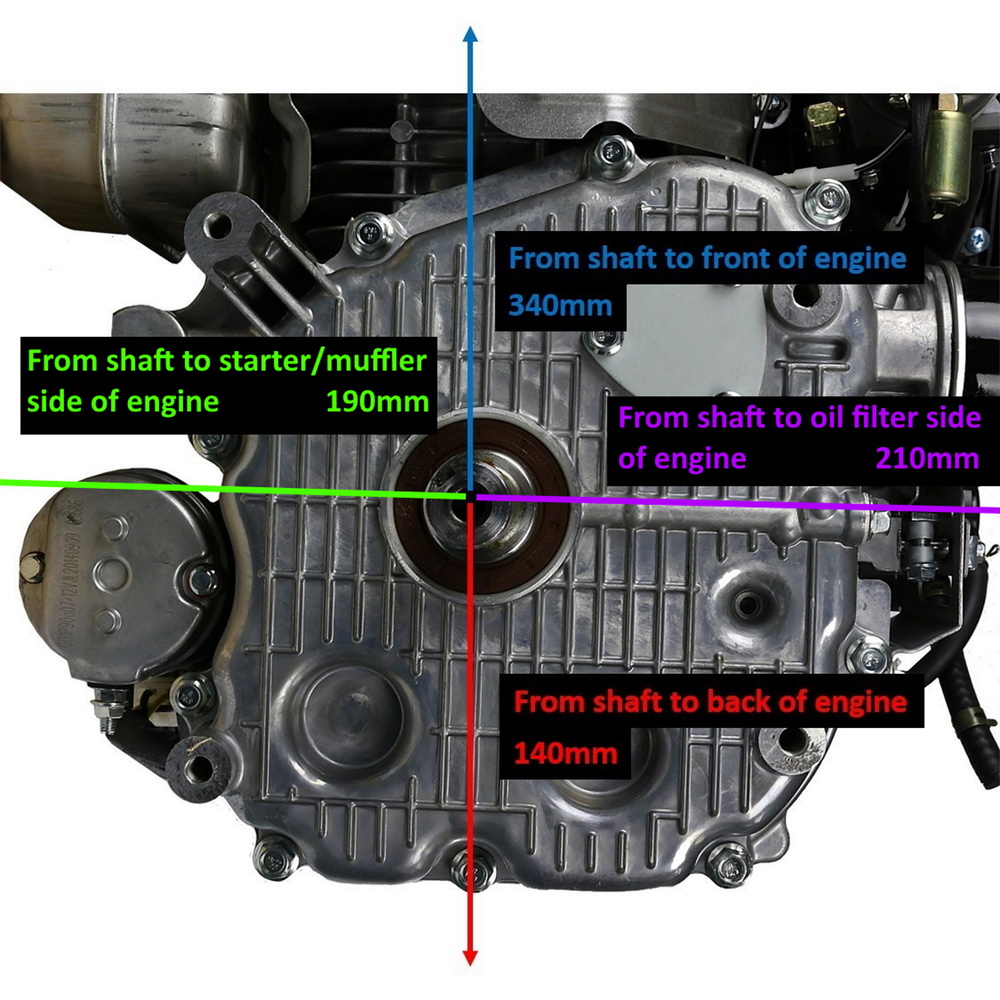 READY STOCK HONDA GX270 PETROL ENGINE (9HP) 1 KEY WAY (25.4MM