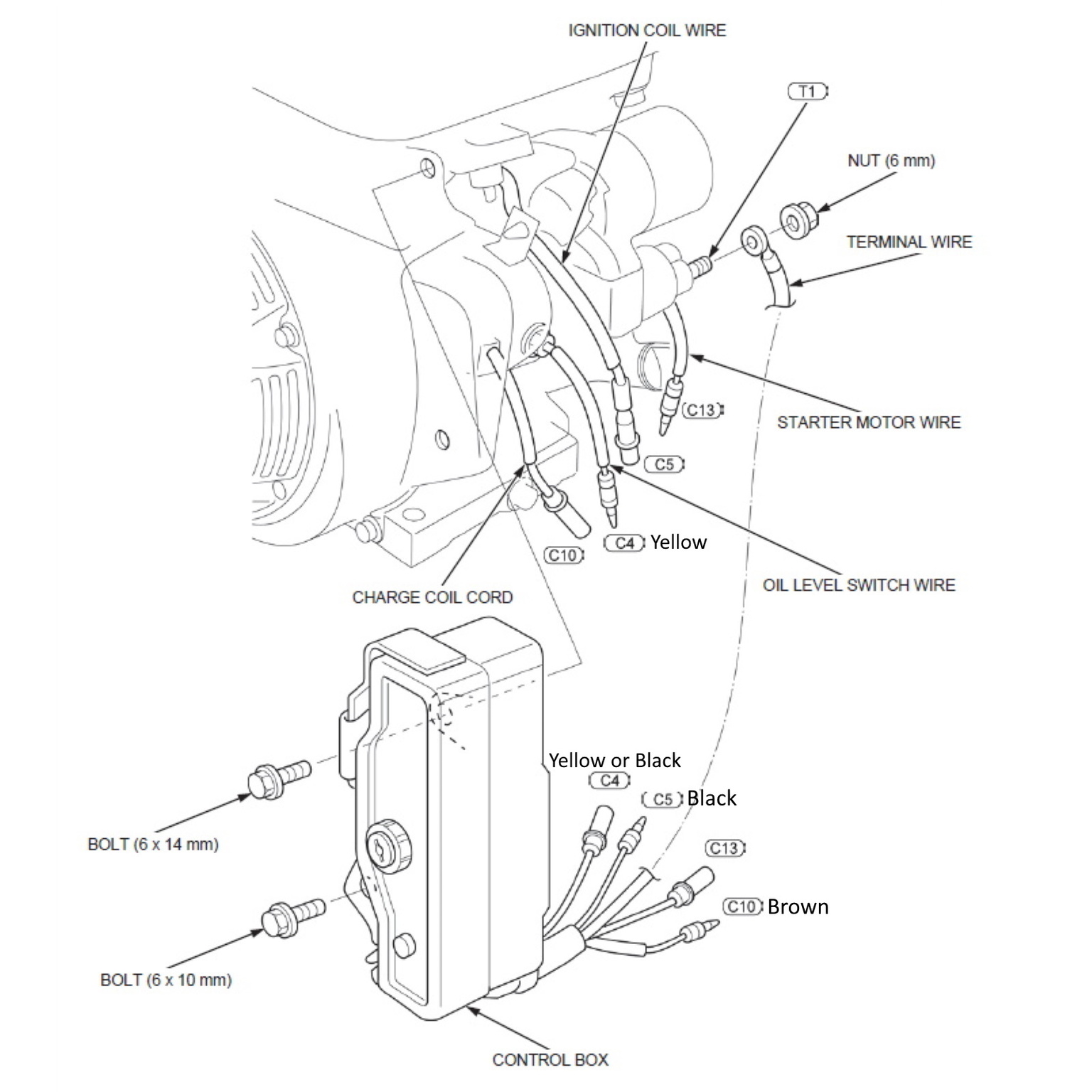 Ignition Switch & Box For Honda GX340 GX390 Gas Engine Generator 
