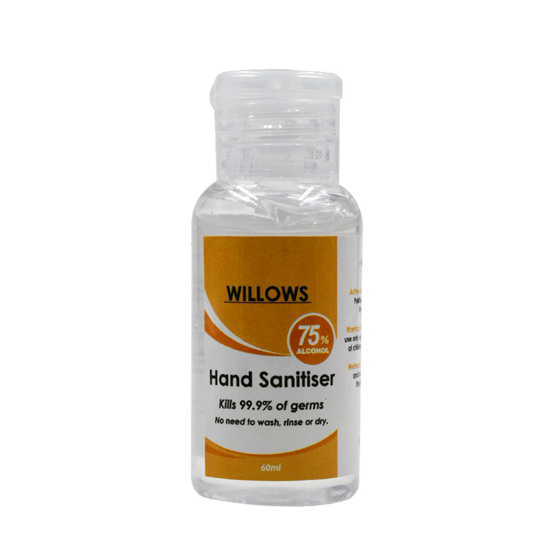 60ml Willows Hand Sanitiser – 144 units