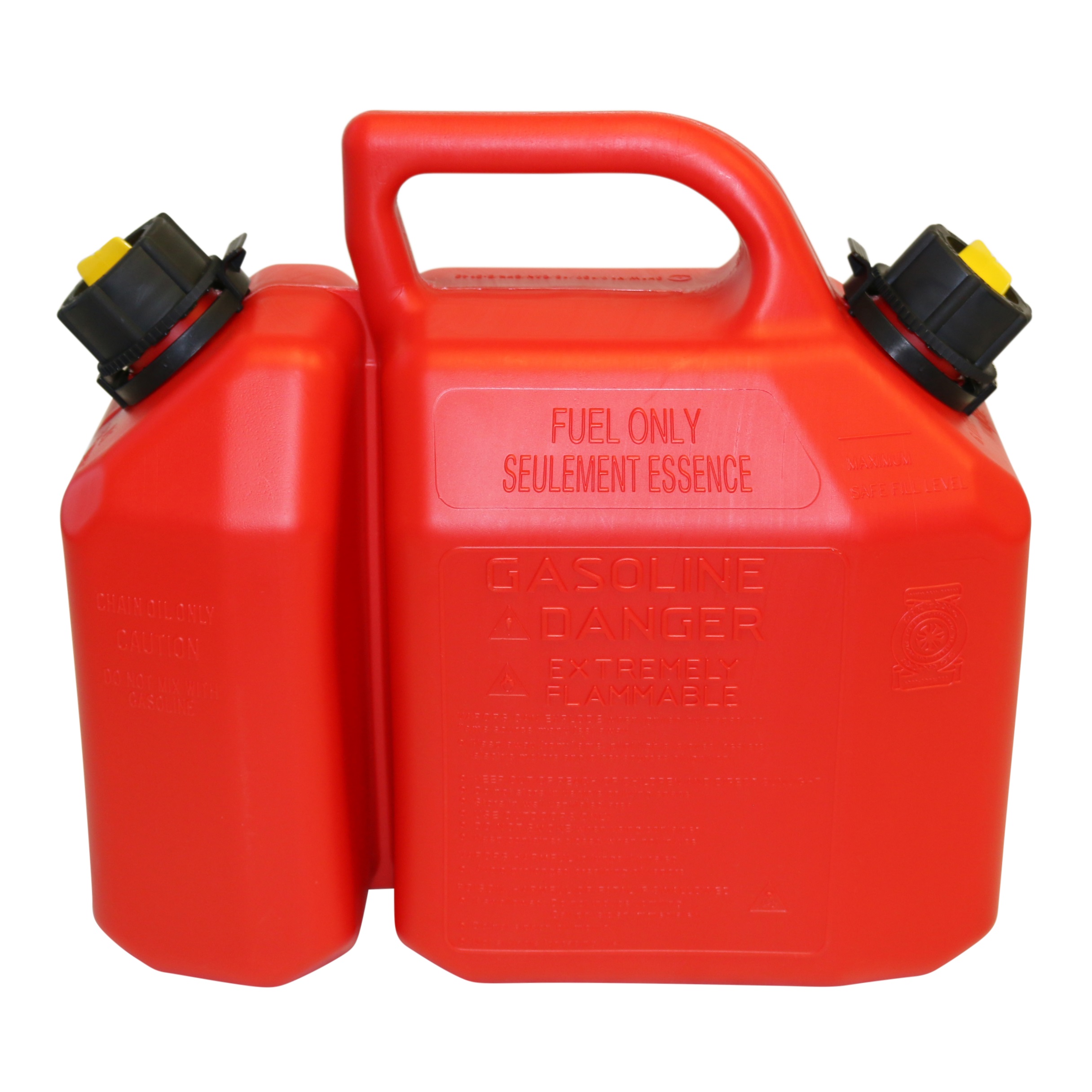 Fuel and Oil Combination Bottle Can 6 Litre / 2.5 Litre Suits Chainsaw