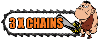 3 CHAINSAW CHAINS