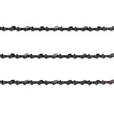 3x Chainsaw Semi Chisel Chain 3/8LP 043 34DL for Black & Decker 7" Bar NPP2018