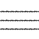 3x Chainsaw Semi Chisel Chains 3/8LP 043 44DL for Black And Decker 12" Bar