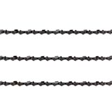 3x Chainsaw Semi Chisel Chains 3/8LP 043 46DL for 12" Bar