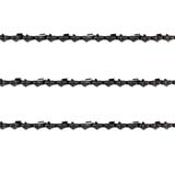 3x Chainsaw Semi Chisel Chains 3/8LP 050 45DL for Ozito PCS-305A 25.4cc 12" Bar