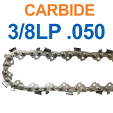 1X 3/8LP 050 53DL Semi Chisel Tungsten Carbide Chainsaw Chain