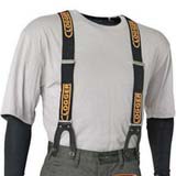 Clogger Branded Button On Braces for Chainsaw Pants Trousers Chaps