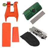 Chainsaw Tool Accessory Kit Pocket Pouch Bar Dresser Two Wedges Stump Vice