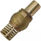 Brass Foot Valve 1.5" 38.1mm BSP Male Thread Strainer Water Pump Hose Suction