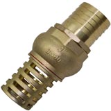 Brass Foot Valve with 3" 76.2mm BSP Male Thread Strainer Water Pump Hose Suction