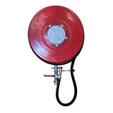 30m x 1" 25mm Fixed Fire Fighting Hose Metal Reel with Brass Nozzle Pump