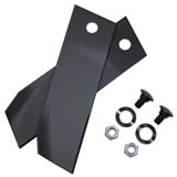 2x Lawn Mower Blades & Bolt Kit Suits Greenfield Ride On OEM GT2139 GT02139