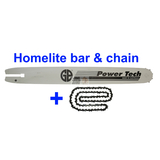 16" GB Power Tech Bar and Chain Combo for Homelite Chainsaw 3/8LP 050 59DL