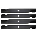 x4 Bar Blades For 38" McCulloch Flymo Dixon Poulan Ride On Lawn Mower 138497