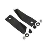 2x Lawn Mower Blades & Bolts Kit Suits Cox 32" Orion Lawnboss SKIT55 MB198ADH
