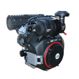 33HP 1000cc VTwin Horizontal Shaft Engine Electric Start w/ Muffler 36.4mm shaft