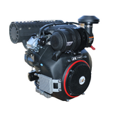 33HP 1000cc V-Twin Horizontal Shaft Engine Electric Start with Muffler - 36.4mm shaft (1 7/16")