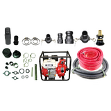 7HP Single Impeller Recoil Start Water Fire Fighting Fighter Pump And Hose Kit