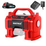 MATRIX 20V X-ONE Cordless Air Inflator Portable Pump Charger 2AH Battery