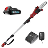 MATRIX 20V X-ONE Cordless Adjustable Pole Chainsaw 8" Bar with Battery & Charger
