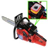 Perla Barb 62cc V4 Chainsaw with easy start with 16" bar and chain 