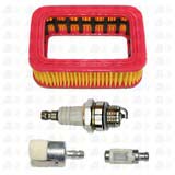 Perla Barb 62cc V4 Chainsaw Service Kit Spark Plug Air Fuel & Oil Filter