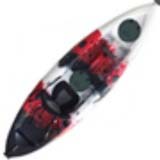 Pygme Nipper Kids Kayak 1.8m with 1 adjustable rod holder Red Black White