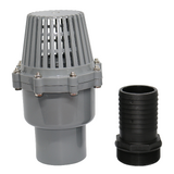 3" Poly Foot Valve and Strainer with Barb Water Pump Hose Suction