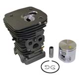 Piston & Cylinder Kit For Husqvarna 455 455e Rancher Chainsaw 47mm Rebuild