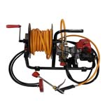 Garden Weed Sprayer Pump with Petrol Engine Motor & Hose Reel Kit Pest Control