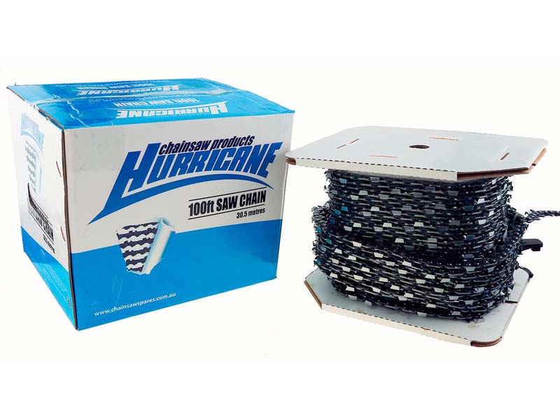 100ft Roll of Carbide Tungsten Chainsaw Chain 3/8LP 050 Semi Chisel Saw