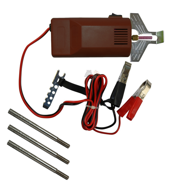 12v Volt Chainsaw Sharpener & 3x 1/8 Diamond Stones For Carbide Chain Sharpening