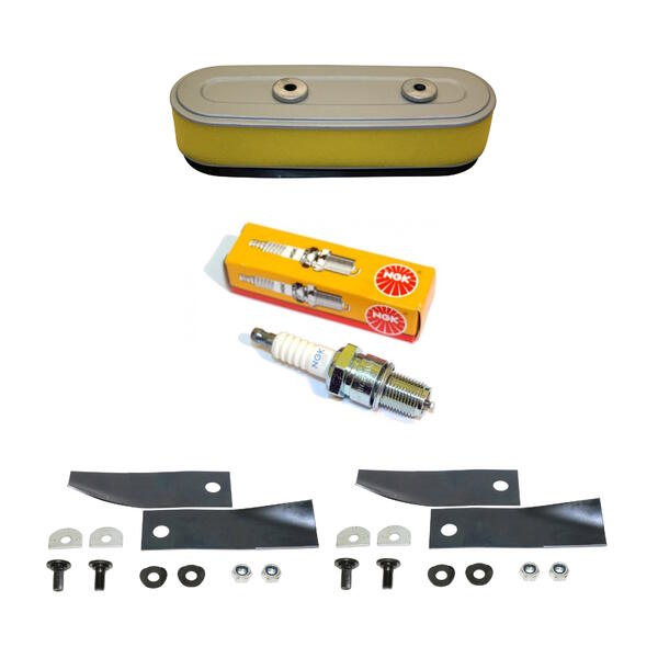 Service Kit for 21" Honda Lawn Mower HRU216 GXV160 Engine Blades Air Filter Spark Plug 