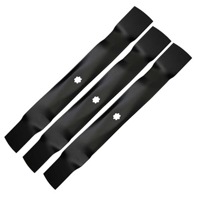 x3 Bar Blades For 42" John Deere Ride On Lawn Mower 102 115 125 135 GX22151