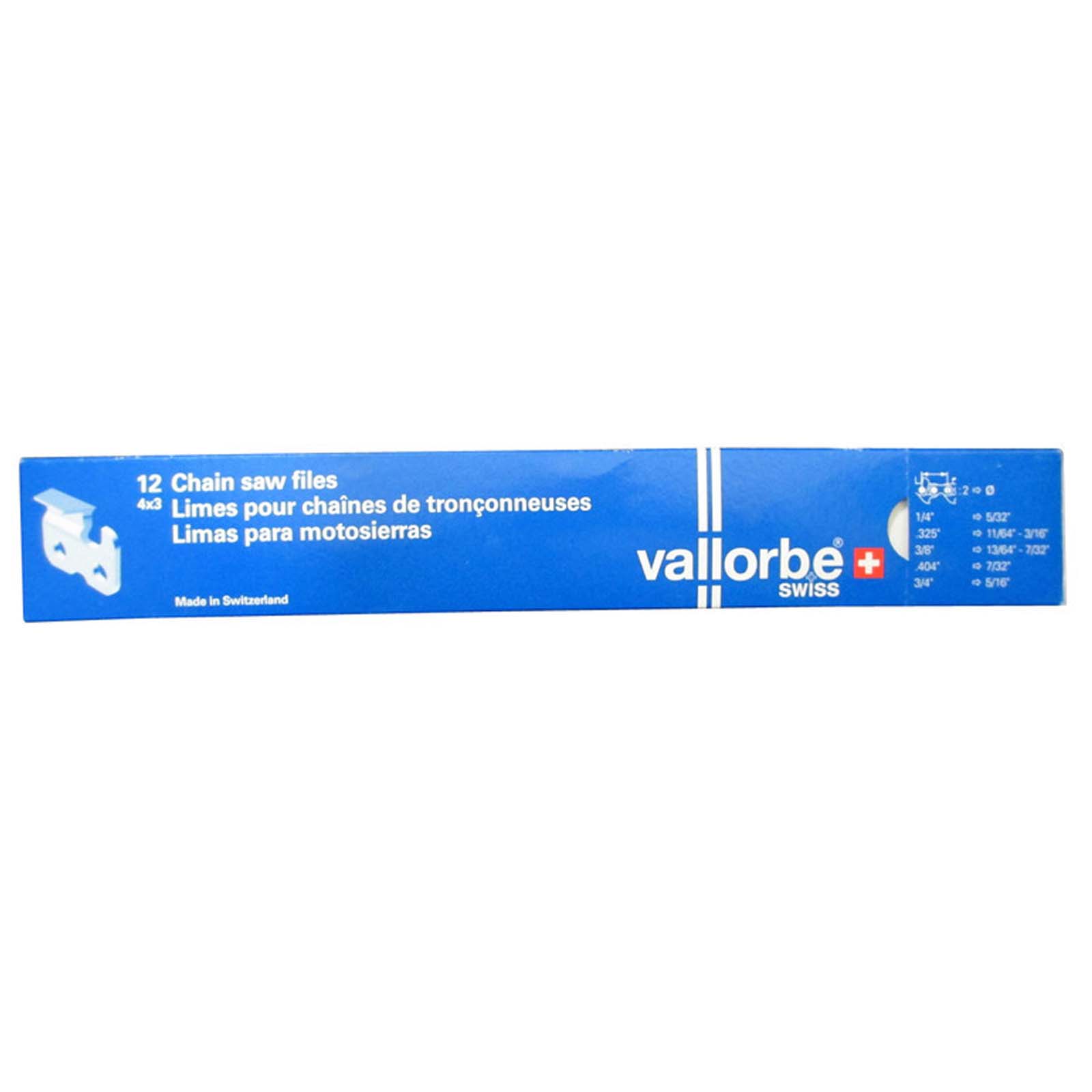 12x Vallorbe 13/64 Chainsaw Files Sharpener for Stihl Etc Swiss Made Inches