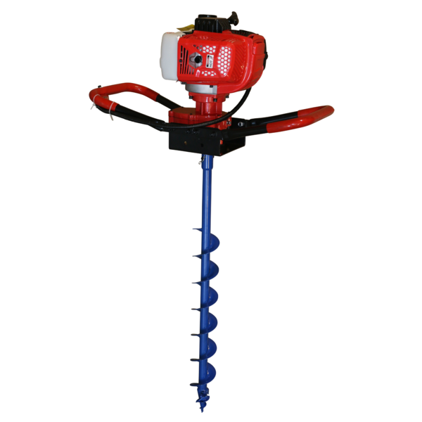 Post Hole Digger 65cc Petrol + 80mm Earth Auger Drill Bit Fence Borer Posthole