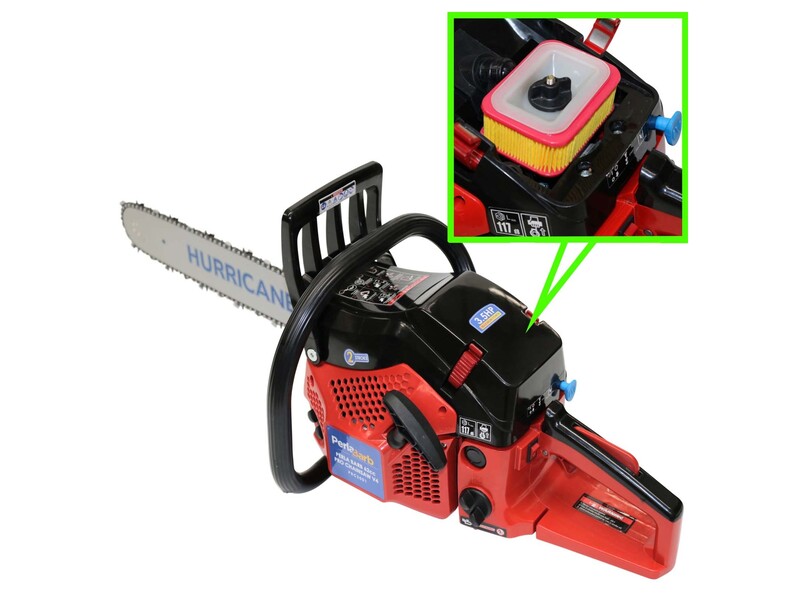 Perla Barb 62cc V4 Chainsaw with Easy Start 24" Pro Bar and 325” Chain