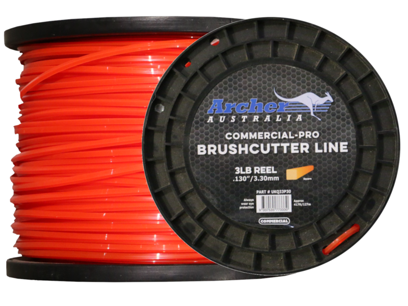 Pro Nylon Brushcutter Trimmer Whipper Snipper Line 3.30mm .130" Square 3lb Reel
