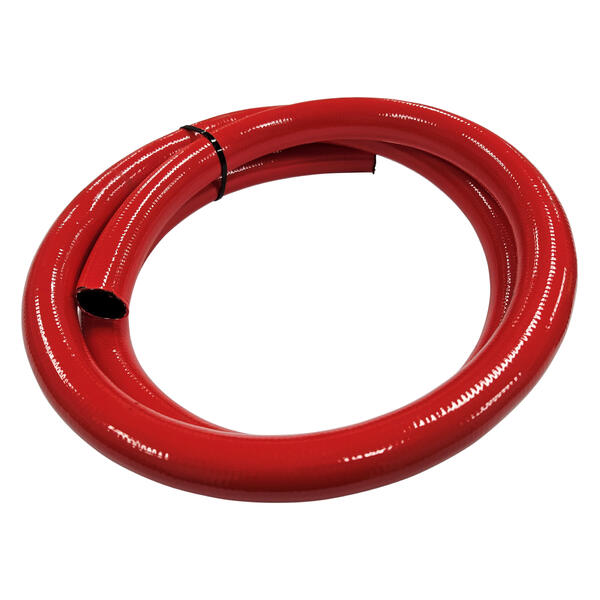 Fire Fighting Hose 2m x 1 inch 25mm ID Fire Rated Outlet Fighter Water Pump Red