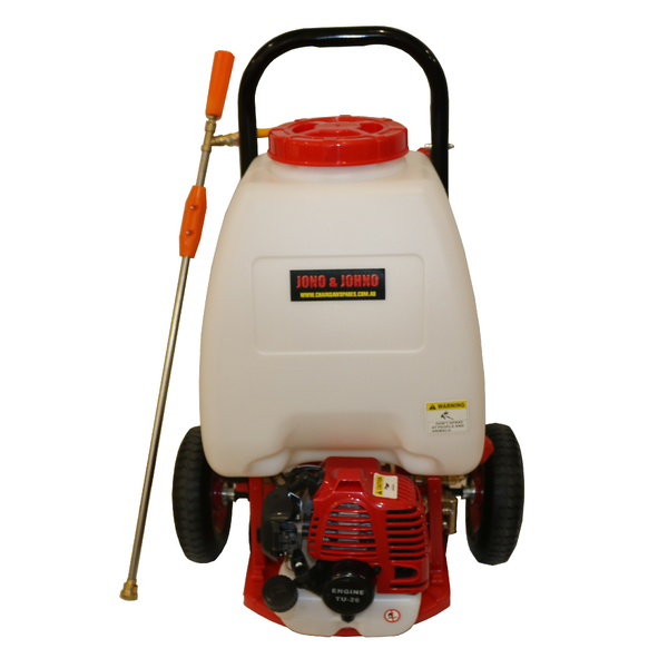 25L Weed Sprayer Petrol Engine  with Wheels Garden Chemical Spray New